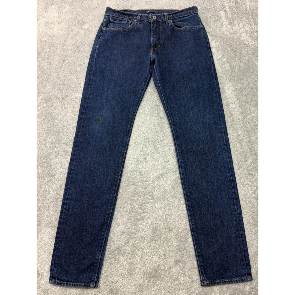 Levis 512 Jeans Mens 32x32 Blue Slim Taper Made & Crafted‎ Organic Cotton Denim
